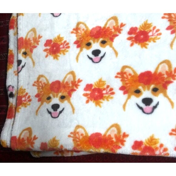 Sleeping Partners Plush Blanket Throw Dog-print Soft 50" x 70" puppy dog-lovers - Picture 3 of 8